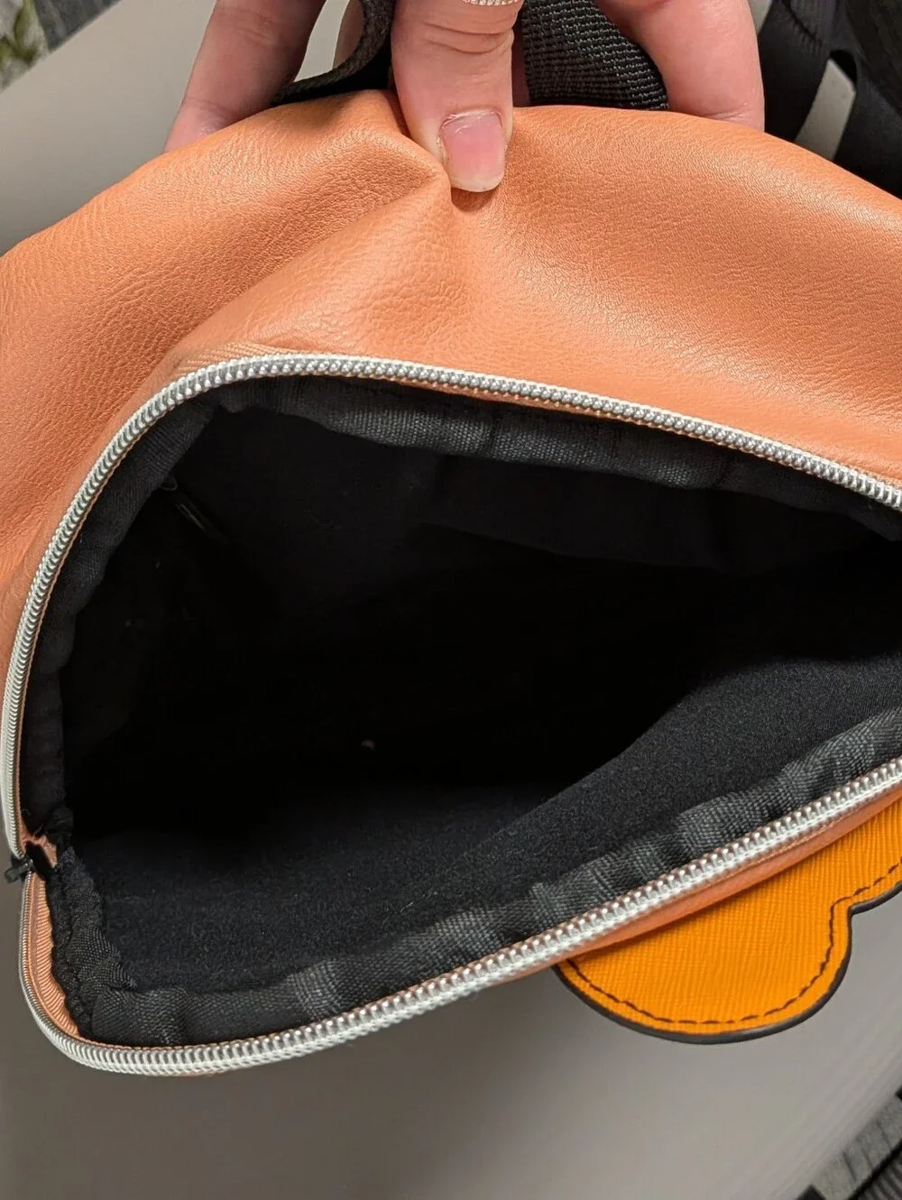 Hello Kitty Orange Mini Backpack with Naruto Characters